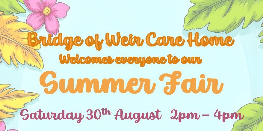Bridge of Weir Care Home invites community to summer fair