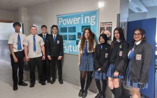 Pupils from Eastwood High School in Newton Mearns who are taking part in the Powering Futures Schools Challenge 2025-26