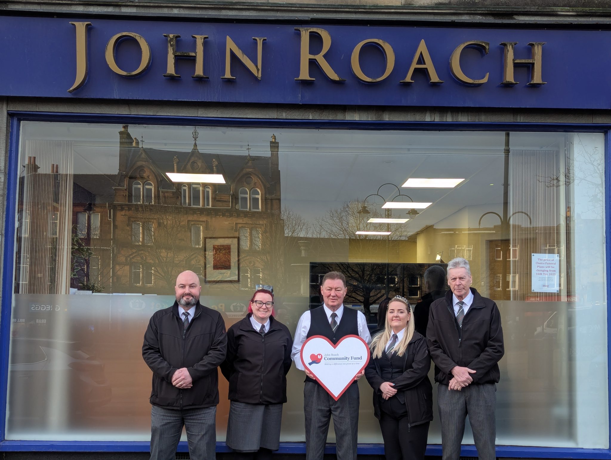 Johnstone funeral directors launch £3,000 community fund for local groups