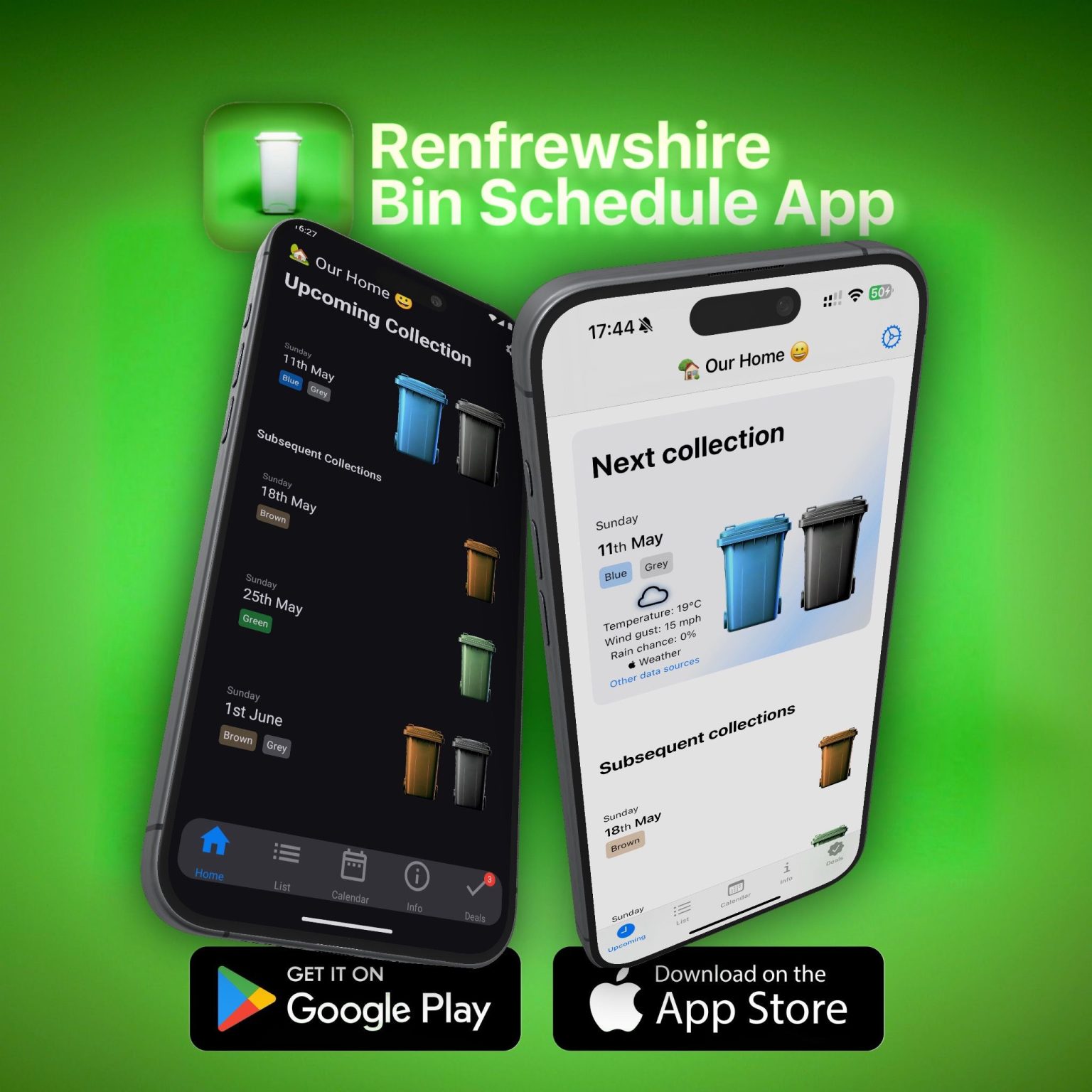 New app helps Renfrewshire residents check bin collection dates
