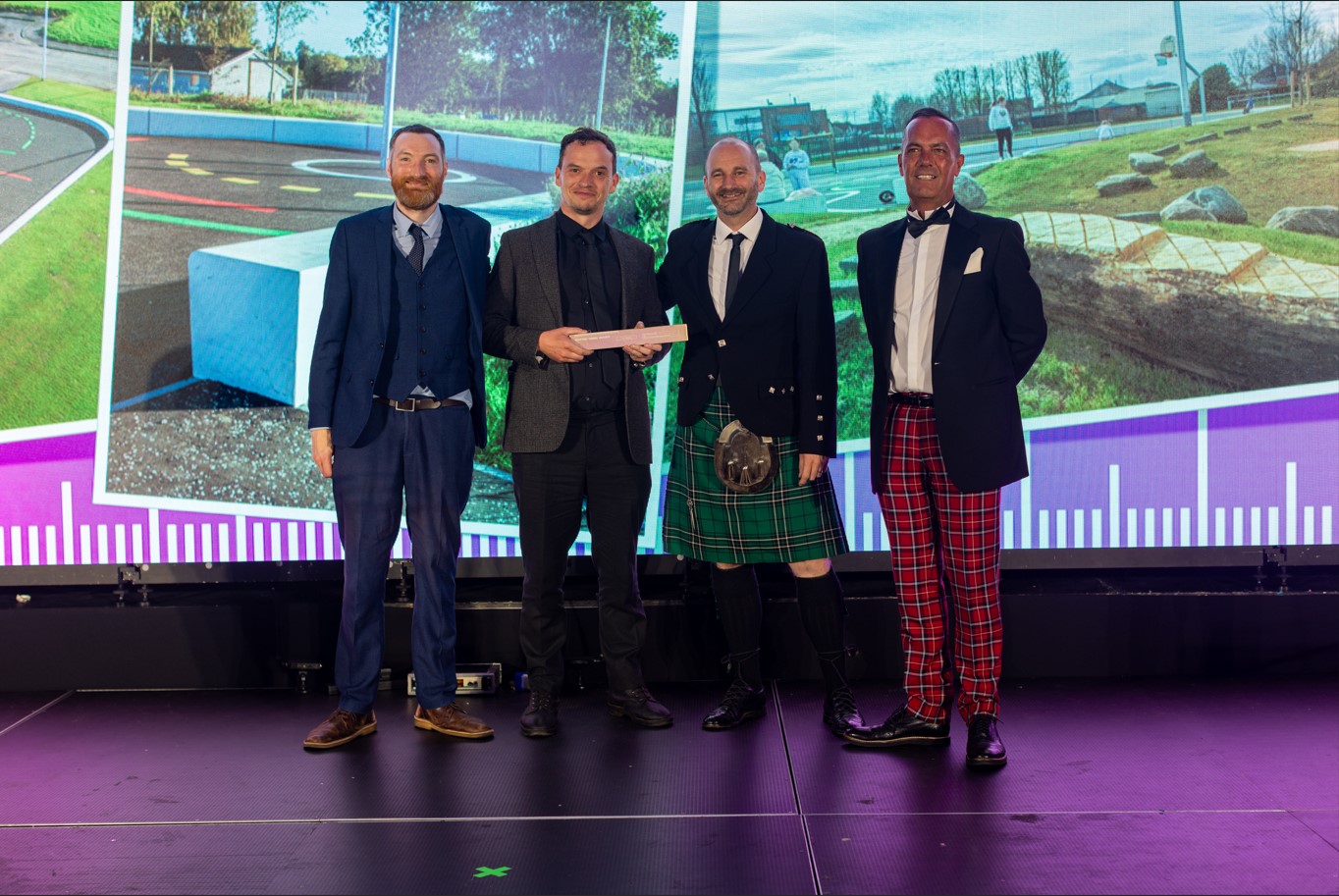 Representatives of LUC at the Scottish Design Awards.