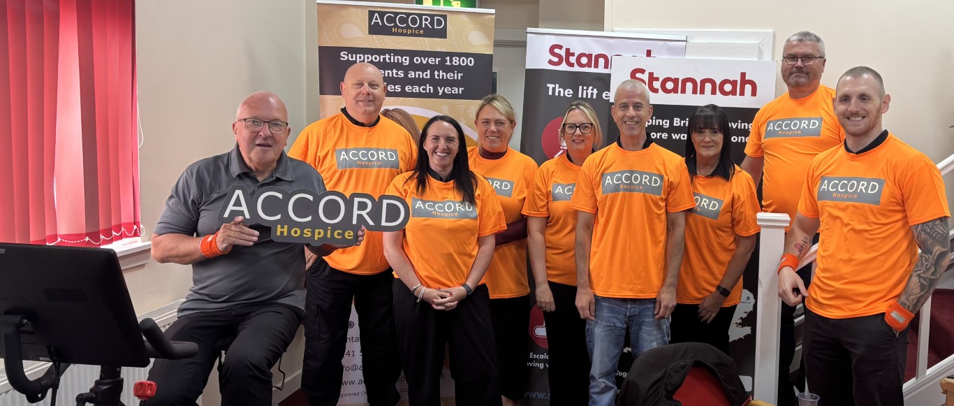 Stannah Glasgow team with ACCORD Hospice