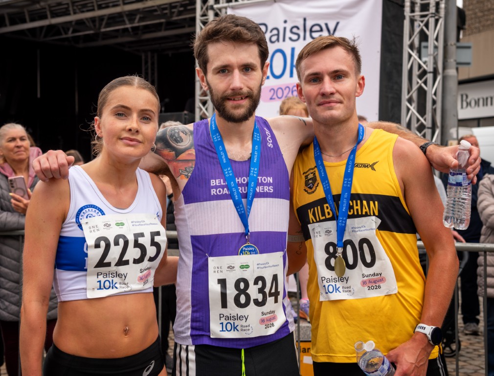 Paisley 10k leading runners 2026