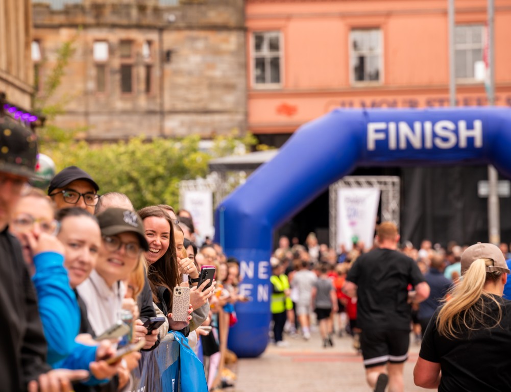 Paisley Fun Run finish 2026