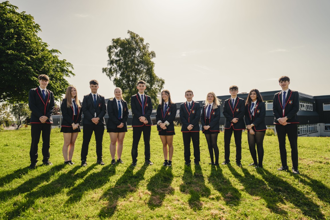 Senior pupils at Gryffe High School on Results Day