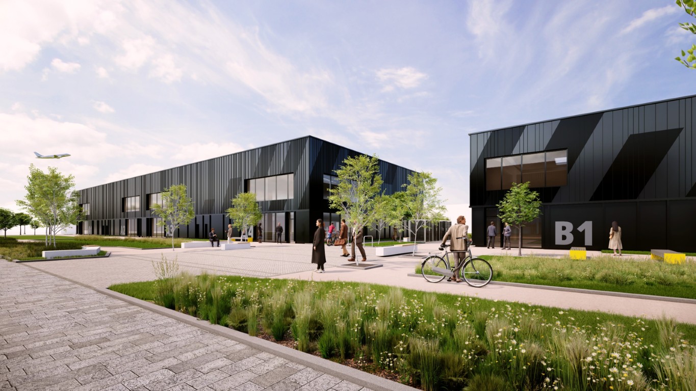 Artist’s impression of the planned Tech Terrace development at AMIDS