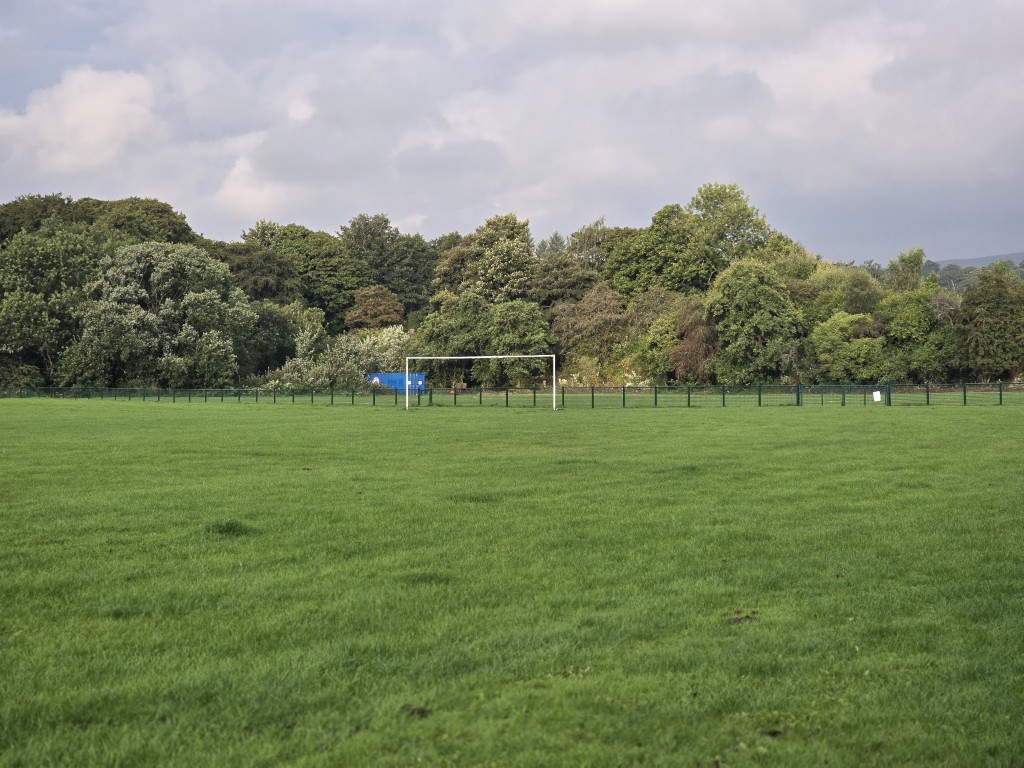 The football pitch at Calderglen in Lochwinnoch