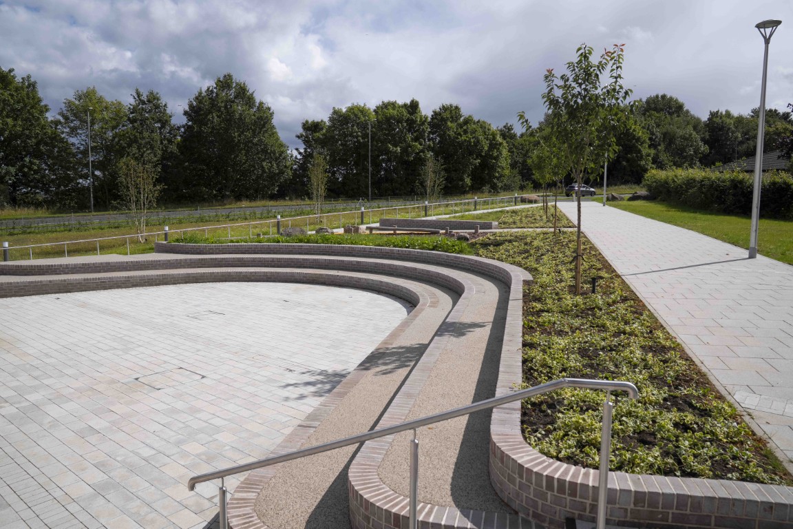 The new Erskine civic plaza and events space