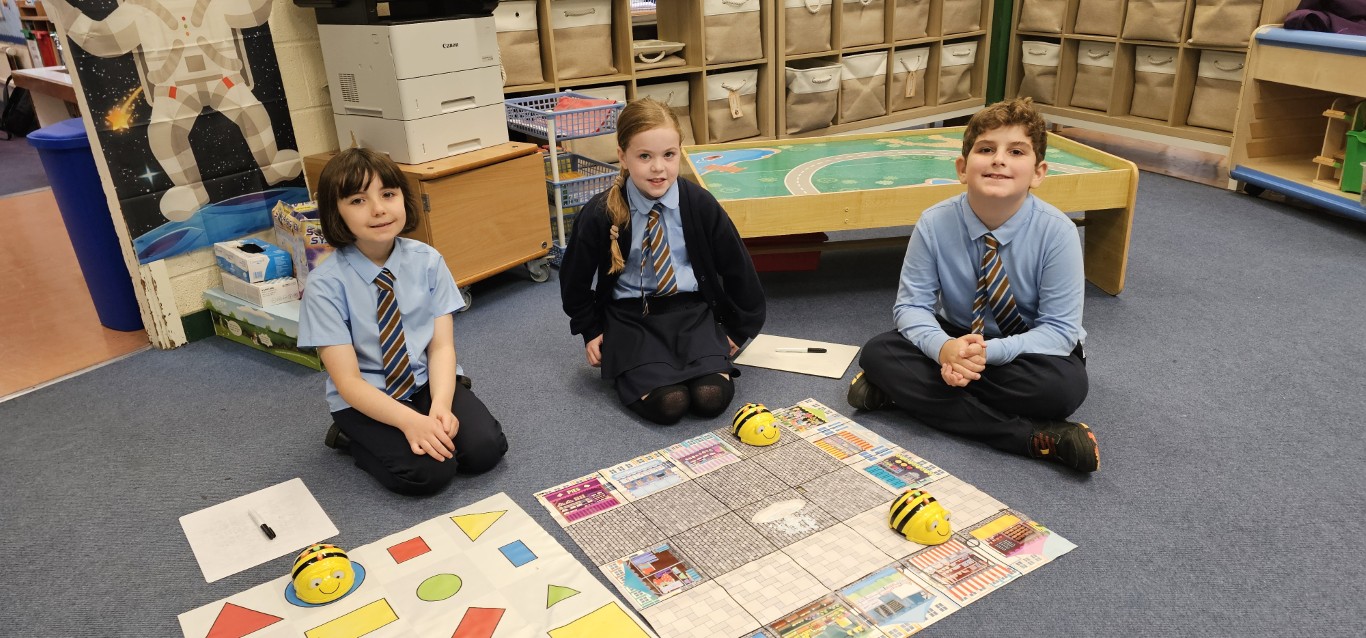 Pupils at St Anne's Primary School using digital technology