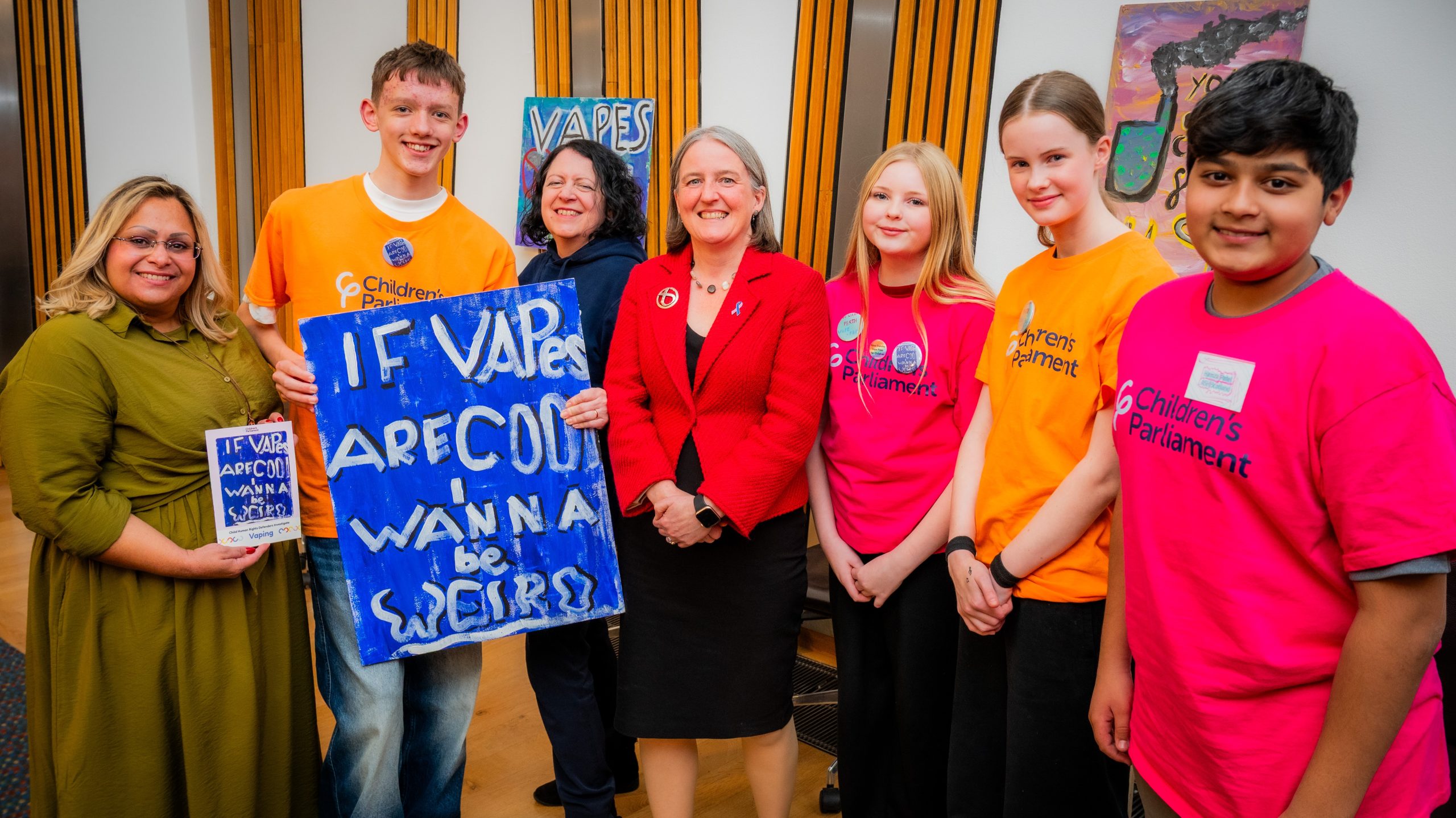 Michelle Campbell MSP at ASH Scotland’s reception in the Scottish Parliament